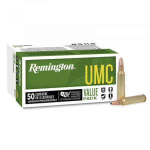Remington UMC Rifle Ammunition .223 Rem 50 gr JHP 3425 fps 50/ct