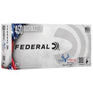 Federal Non-Typical Whitetail Rifle Ammunition .450 Bushmaster 300 gr SP 1900 fps 20/ct