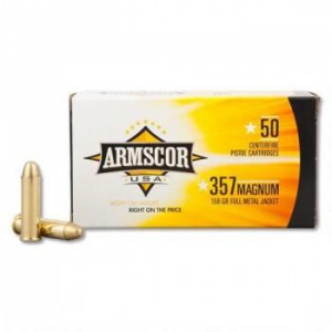 Armscor Handgun Ammunition .357 Mag 158 gr FMJ 1826 fps 50/ct