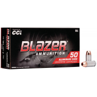 CCI Blazer Aluminum Handgun Ammunition .40 S&W 165 gr FMJ 1100 fps 1000/ct