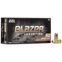 CCI Blazer Brass Handgun Ammunition .40 S&W 165 gr FMJ 1050 fps 50/ct