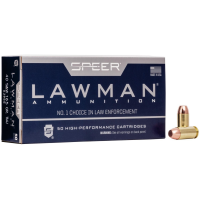 Speer Lawman Handgun Ammunition .40 S&W 165 gr TMJ 1150 fps 50/ct