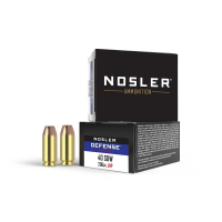Nosler Defense Handgun Ammunition .40 S&W 200 gr Bond-JHP 1000 fps 20/box