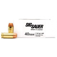 Sig Elite V-Crown Handgun Ammunition .40 S&W 180 gr JHP 985 fps 50/ct