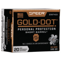 Speer Gold Dot Short Barrel Handgun Ammunition .40 S&W 180 gr HP 950 fps 20/ct