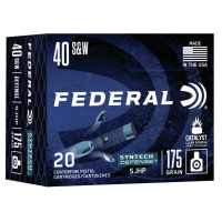 Federal  Syntech Defense Handgun Ammunition .40 S&W SJHP1050 fps 20/ct