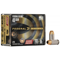 Federal Personal Defense Hydra-Shok Deep Handgun Ammuniton .40 S&W 165 gr HSD 1050 fps 20/ct
