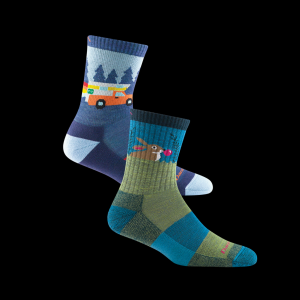 Kids Micro Crew Lightweight Hiking Sock 2-Pack