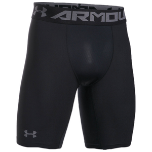 Under Armour HeatGear Long Compression Short - Men's Black / Graphite M -  97635
