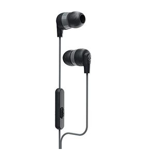 Skullcandy Ink'd+ Earbud Headphones with Microphone Black One Size -  S2IMY-M448