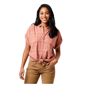 Carve Designs Huck Short Sleeve Shirt - Women's Red Rock Stripe S -  866011