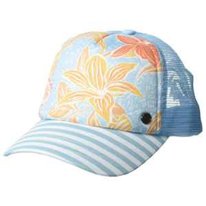 Roxy Beautiful Morning Trucker Hat - Women's Cool Blue Island Time One Size -  997065