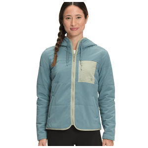 The North Face Mountain Sweatshirt Hoodie - Women's Goblin Blue / Tea Green XS -  999715