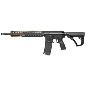 Daniel Defense DDM4 M4A1 5.56x45mm NATO 14.50" 30+1 Black Hard Coat Anodized 6 Position w/SoftTouch Overmolding Stock with Flat Dark Earth Handguard